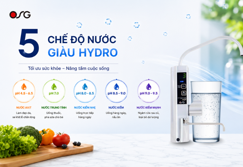 5 CHẾ ĐỘ NƯỚC GIÀU HYDRO